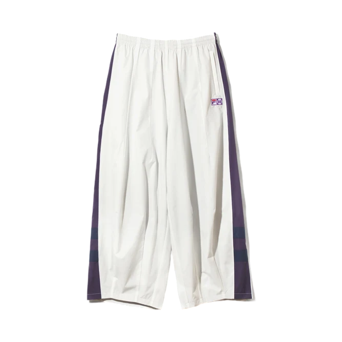 니들스 x 휠라 H.D. 윈드 팬츠 화이트 네이비 퍼플(Needles x Fila H.D. Wind Pant White Navy Purple) - 1