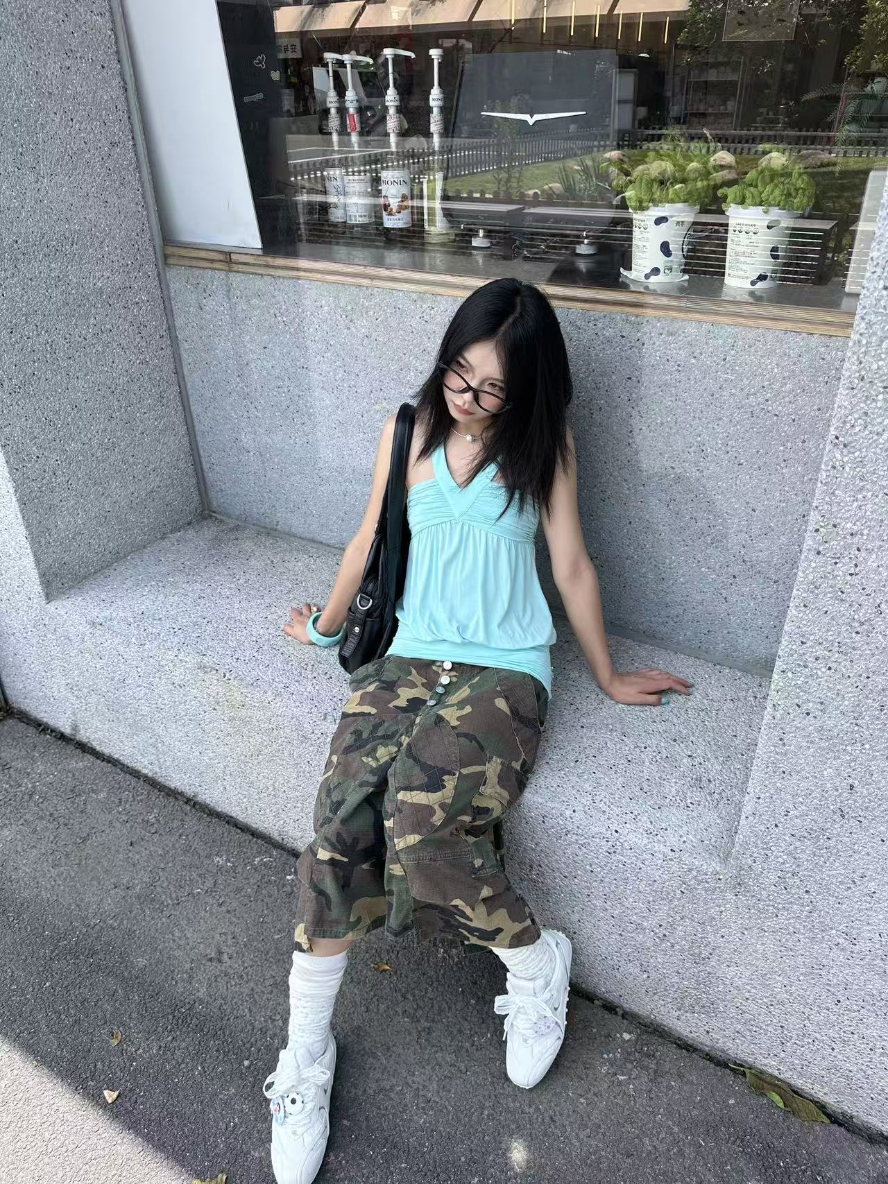 STEEPC Tuesday*Camouflage Bermuda Pants 착용 스타일 - 1