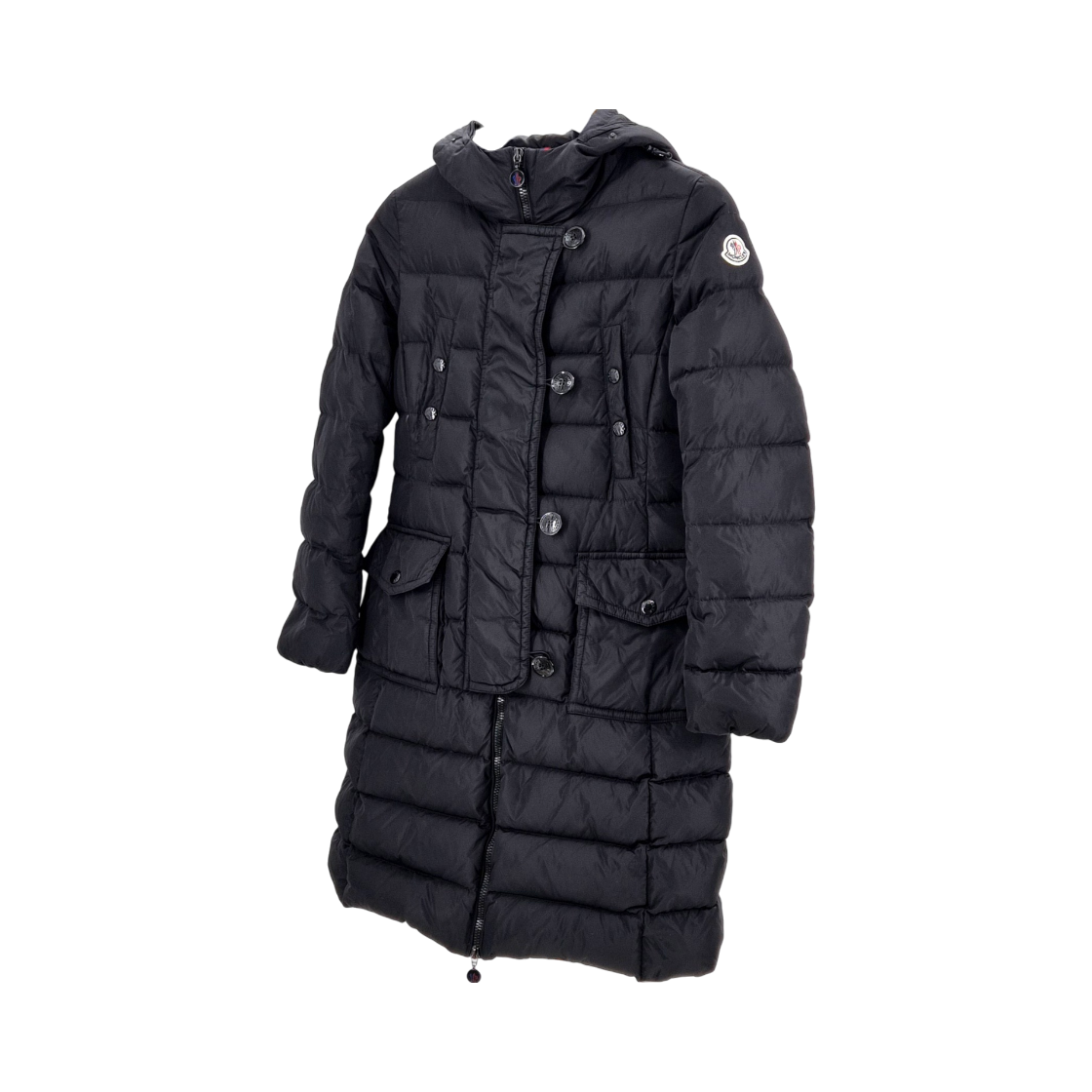 ITW2FPUFFHMA Moncler Geneva Women Long Down Jacket Black