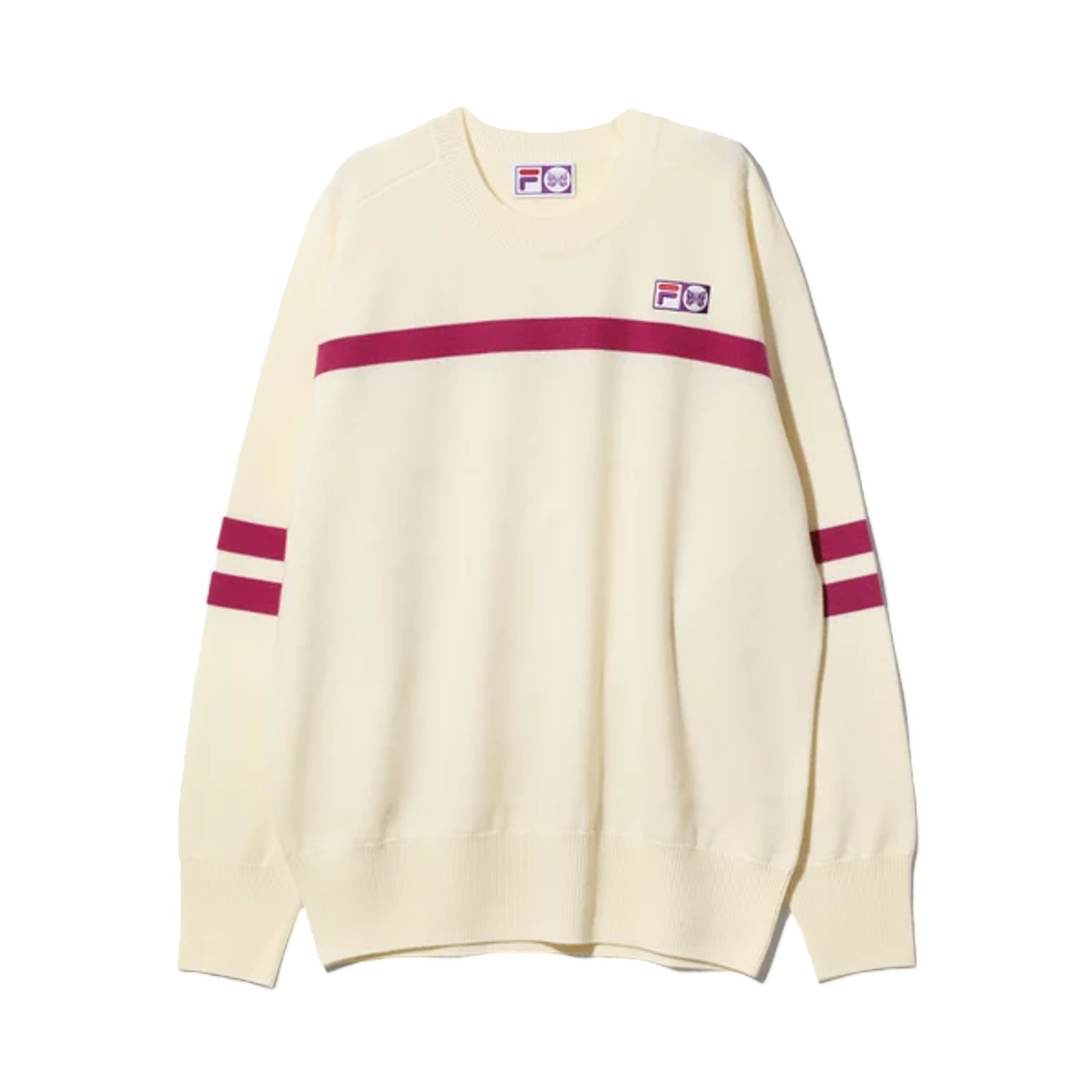 니들스 x 휠라 헤리티지 스웨터 화이트(Needles x Fila Heritage Sweater White)