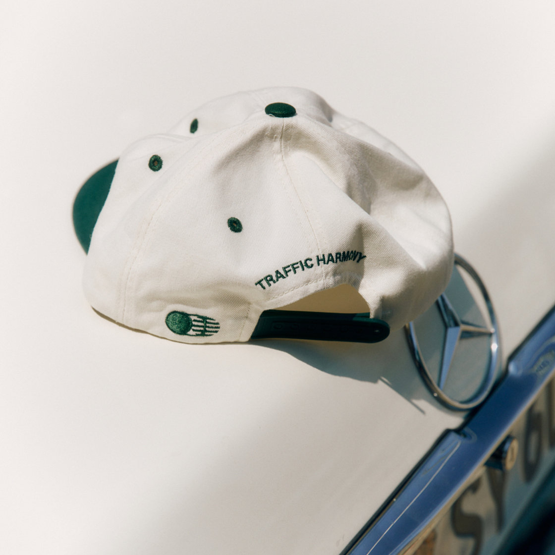 트래픽하모니 라운드 로고 트러커햇 아이보리&그린(Traffic Harmony Round Logo Trucker Hat Ivory & Green) - 3