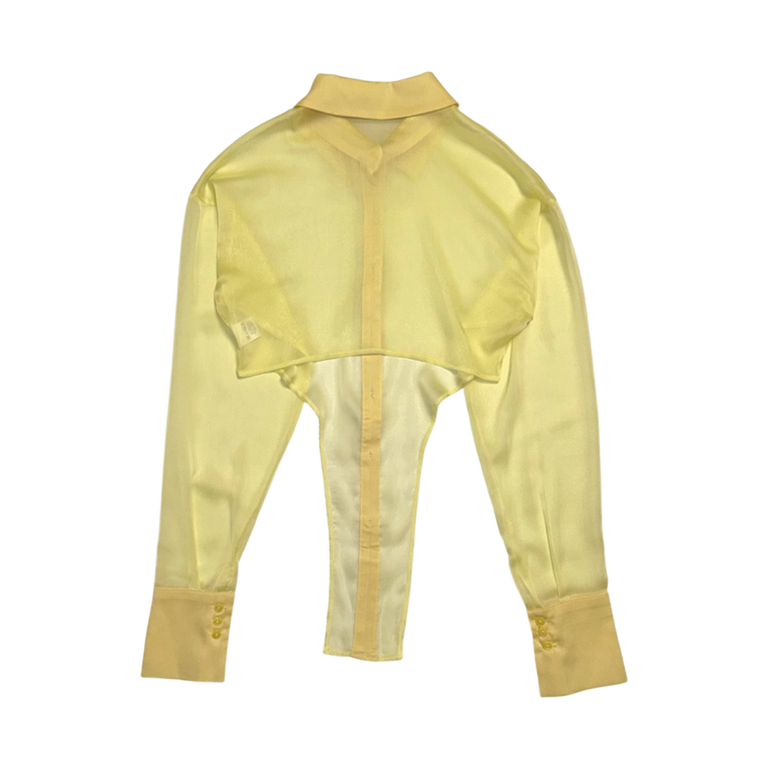 게이트리스 씨스루 바디 셔츠-옐로우(Gateless See-through Body Shirt-Yellow) - 2