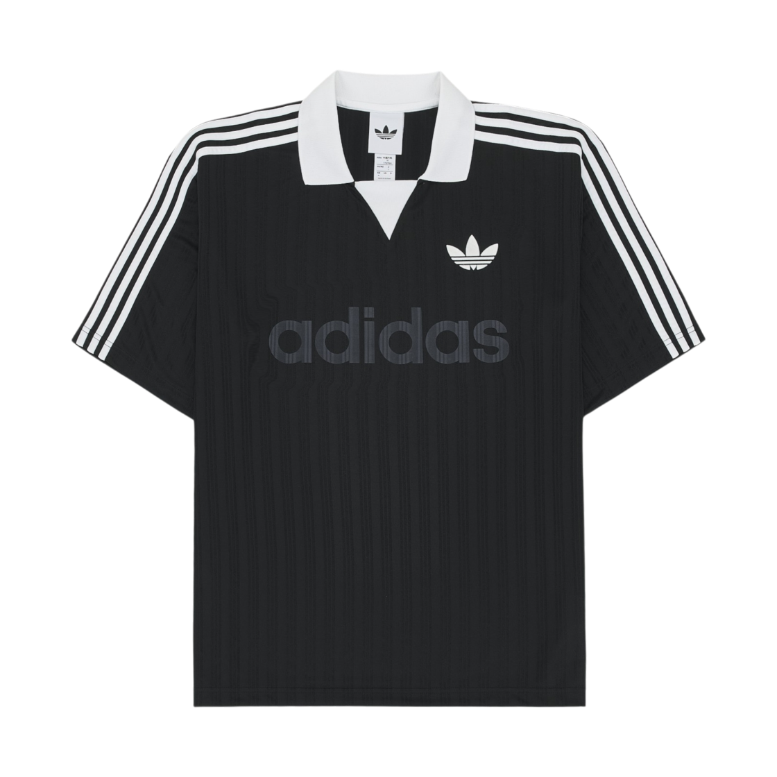 아디다스 오리지널스 칼라드 골리 탑 블랙 - KR 사이즈(Adidas Originals Collared Goalie Top Black - KR Sizing) - 1