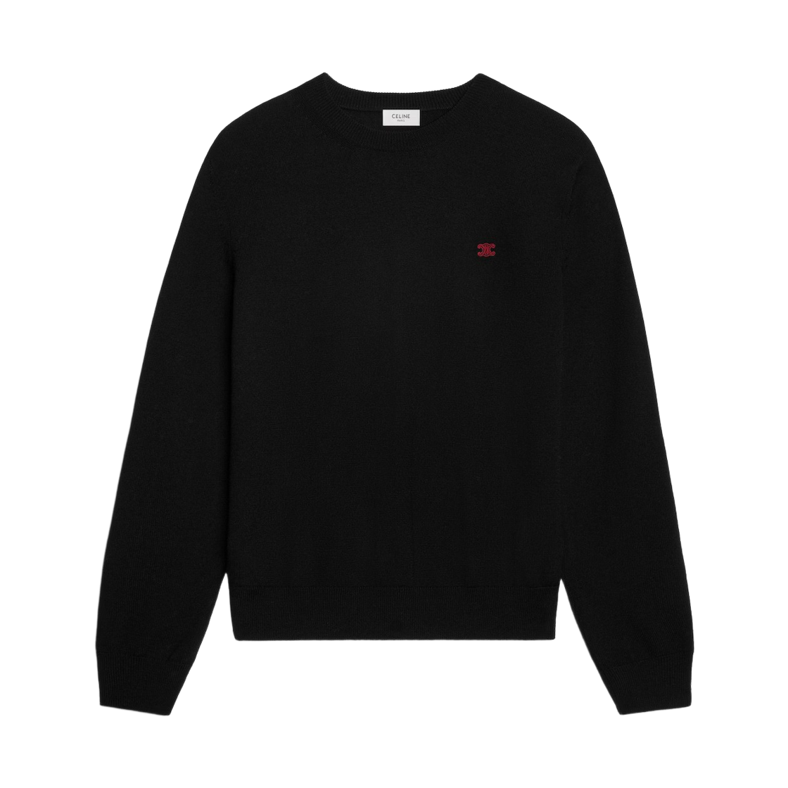 셀린느 크루넥 스웨터 파인 울 블랙(Celine Crewneck Sweater in Fine Wool Black) - 1
