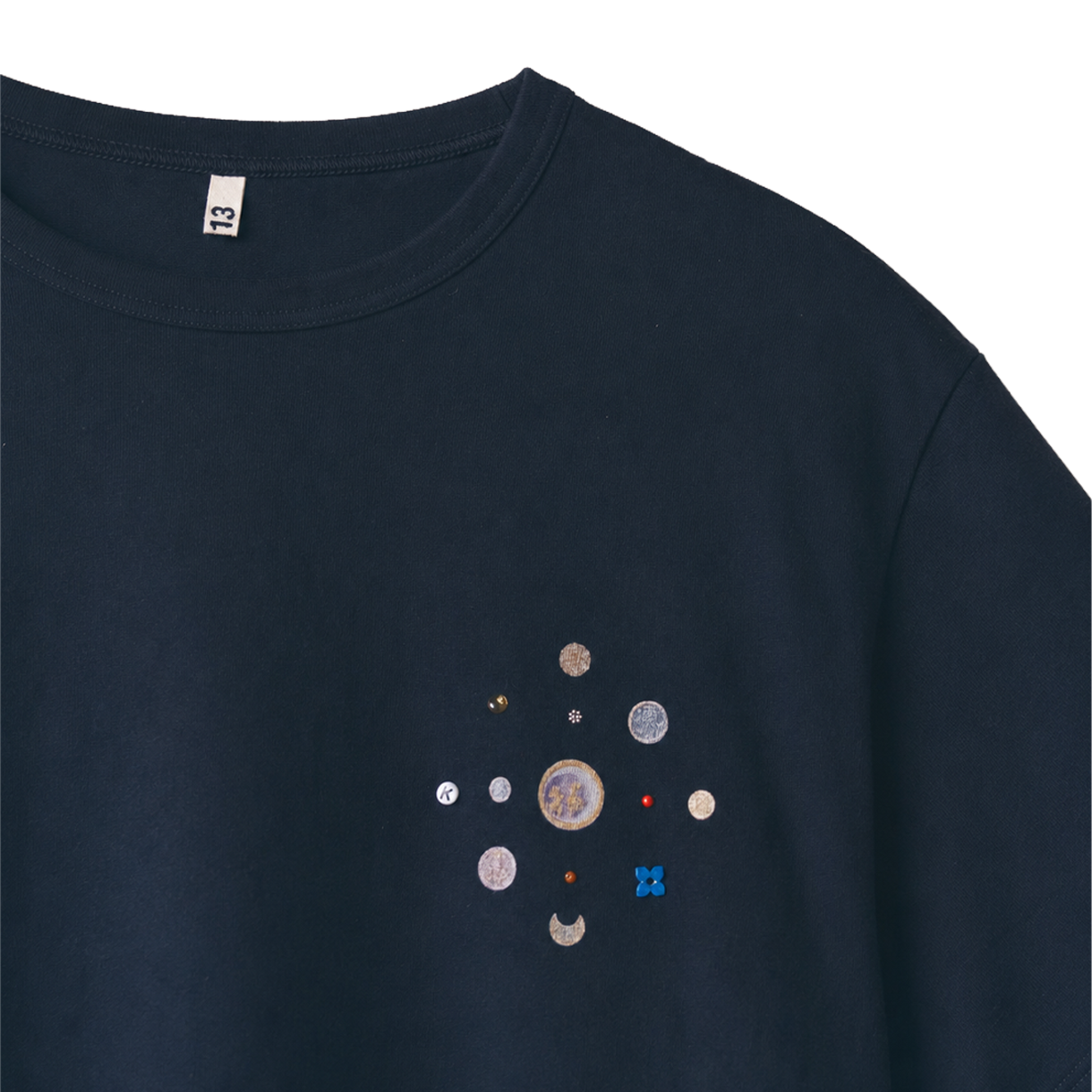 코키 비디드 티셔츠 블랙 - 26FW(Khoki Beaded T-Shirt Black - 26FW) - 3