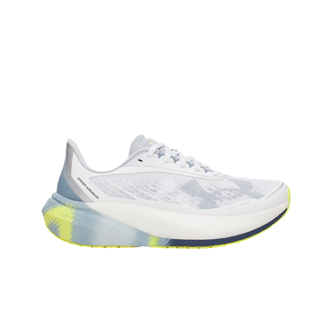 6006031-107 (W) Under Armour UA Velociti Distance Running Shoes White Blue Fog Metallic Blue Fog