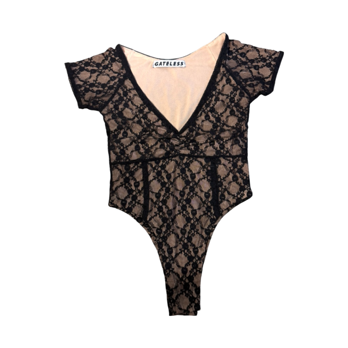 게이트리스 페이크 바디수트-블랙(Gateless Fake Bodysuite-Beige-Black) - 1