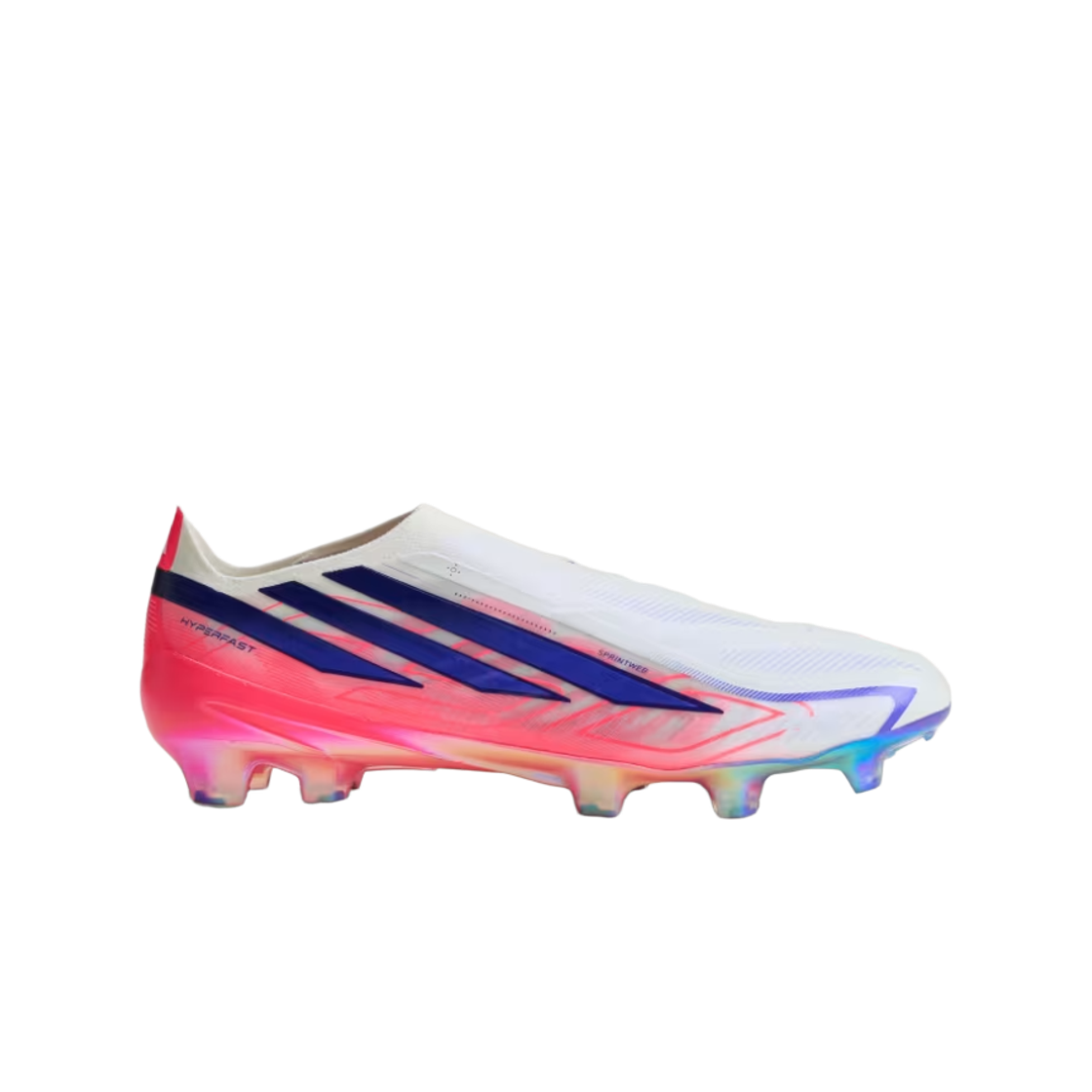KJ6074 Adidas F50 Hyperfast Elite Laceless FG Cloud White Solar Purple