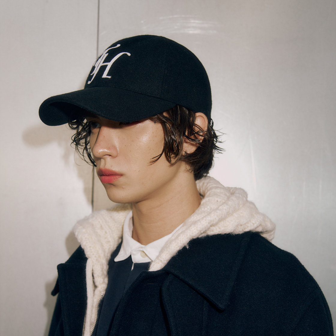 트래픽하모니 울블랜드 TH 아플리케 로고 딥핏 볼캡 블랙(Traffic Harmony Wool Blend TH Applique Logo Deep Fit Ball Cap Black) - 6
