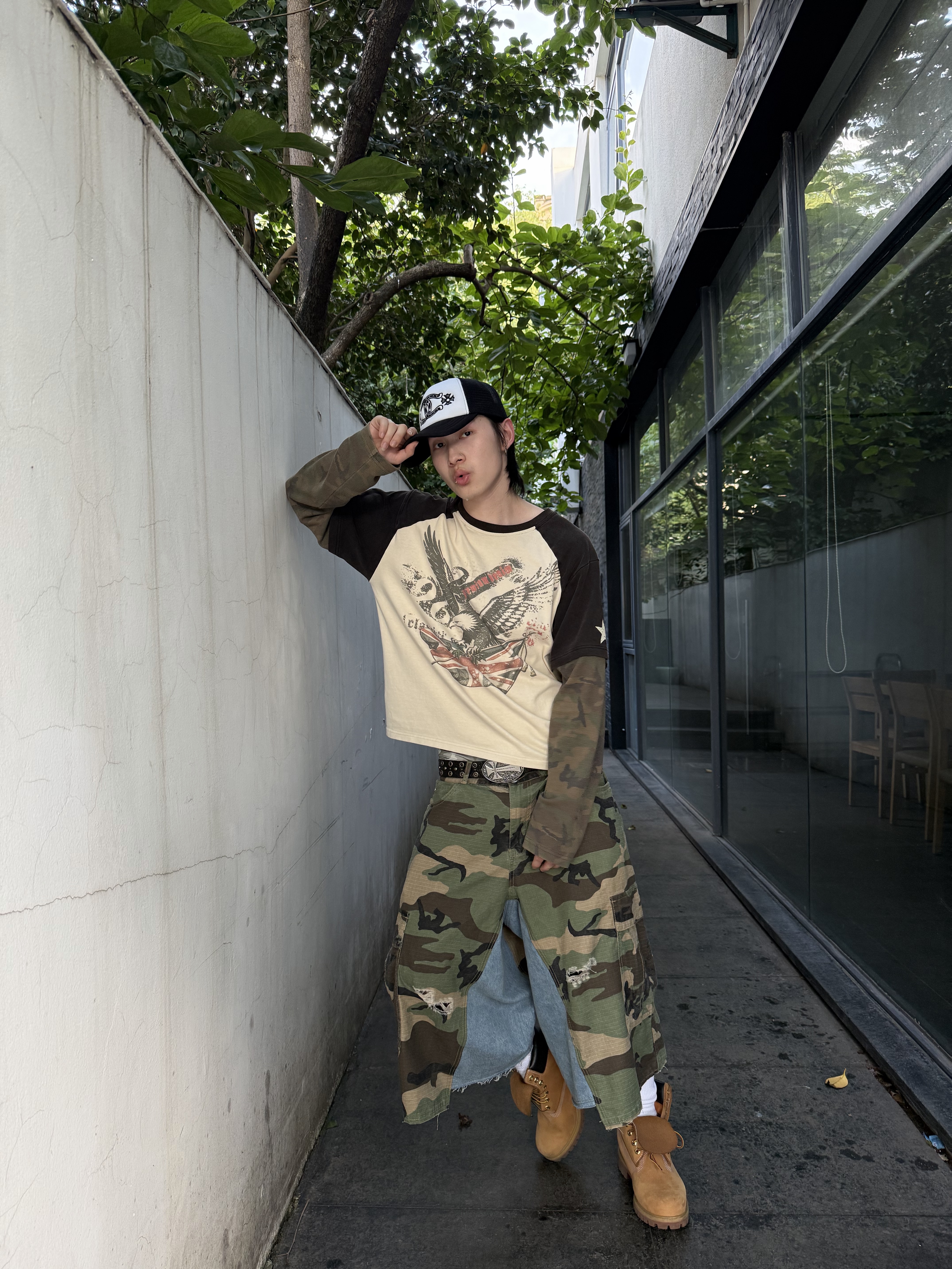 STEEPC Wednesday*Work Bermuda Pants, Timberland Premium 6 inch Waterproof Boot Wheat Nubuck - Wide 착용 스타일 - 3