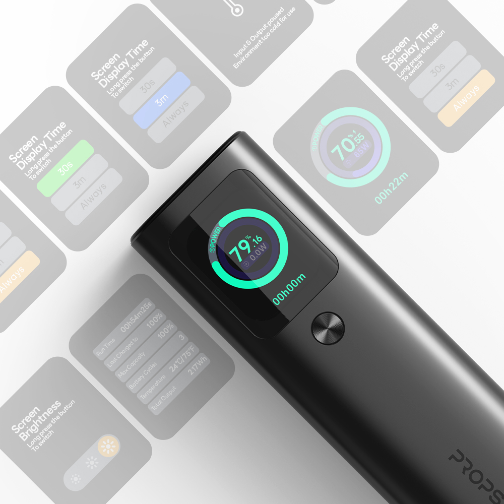 프롭스 165W PPS 초고속 충전 20000mAh 기내반입 대용량 노트북 보조배터리 차지고프로(PROPS ChargeGo Pro Fast Charging 20000mAh Airline-Approved Portable Power Bank(4colors)) - 4