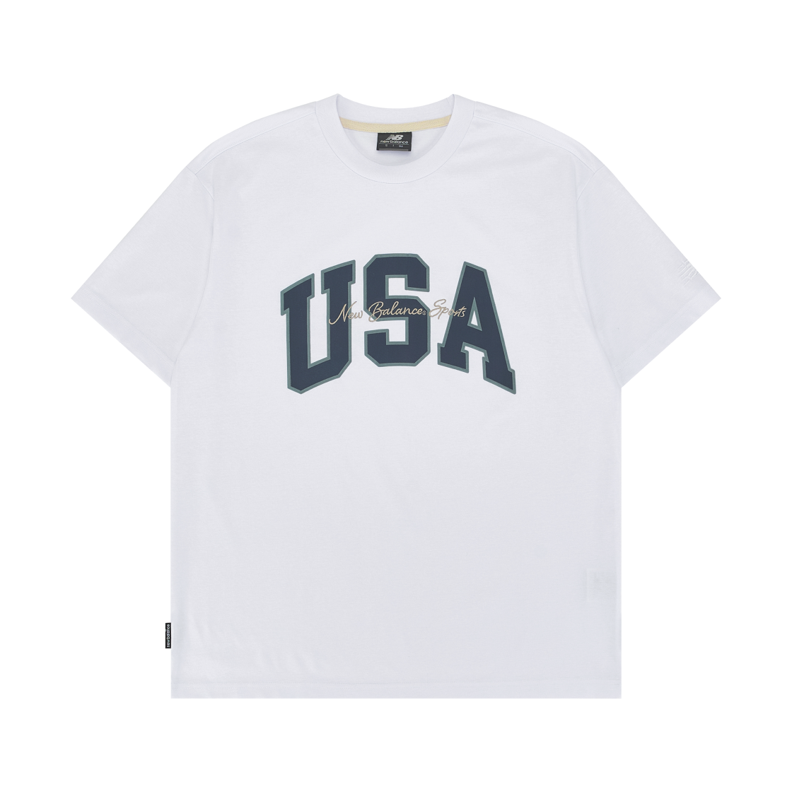 뉴발란스 USA 클래식 티셔츠 화이트(New Balance USA Classic T-Shirt White) - 1