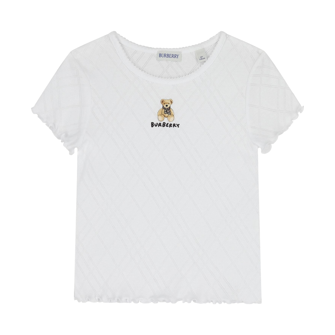 8108566 (Kids) Burberry Thomas Bear Logo T-Shirt White