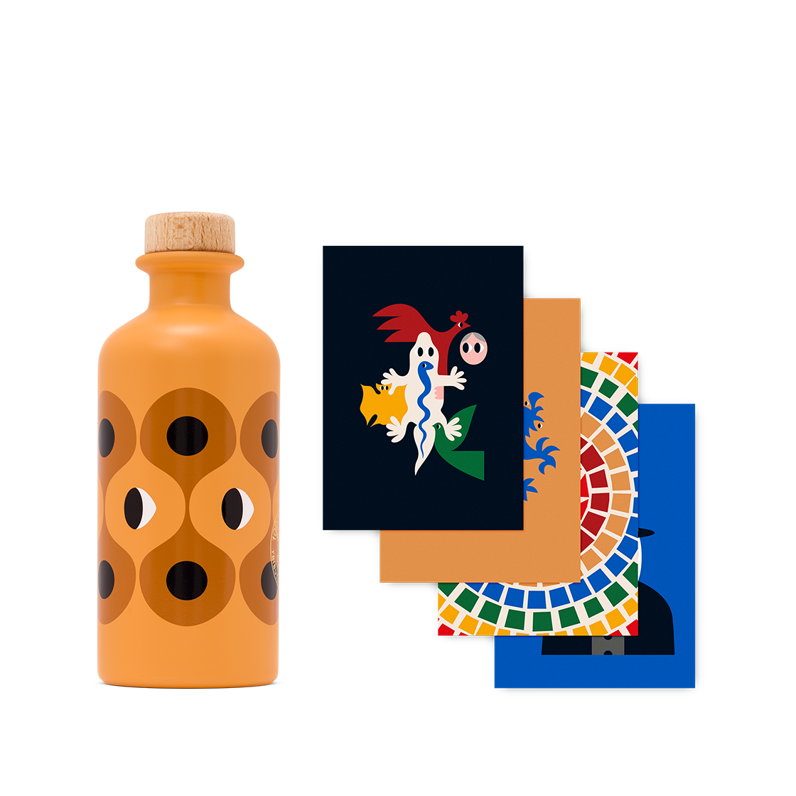이야이야앤프렌즈 가우디에디션 올리브오일 200ml 카사밀라 + 포스트 카드 [KREAM 단독] Yiayia and friends Gaudi Edition Olive Oil 200ml + Post Card