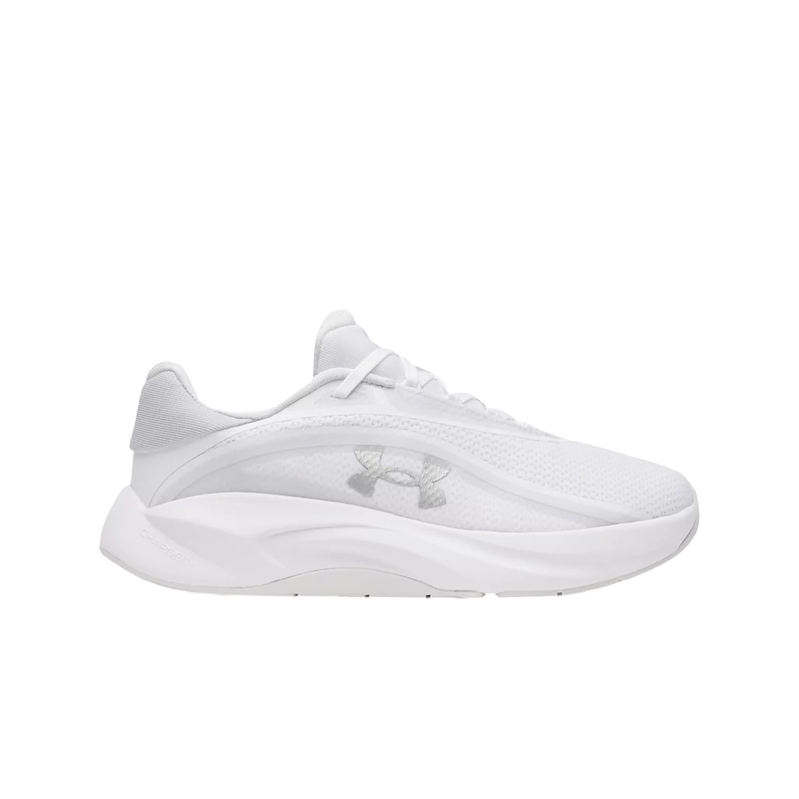 6007142-101 (W) Under Armour UA Radiant TR Training Shoes White Distant Gray Metallic Silver