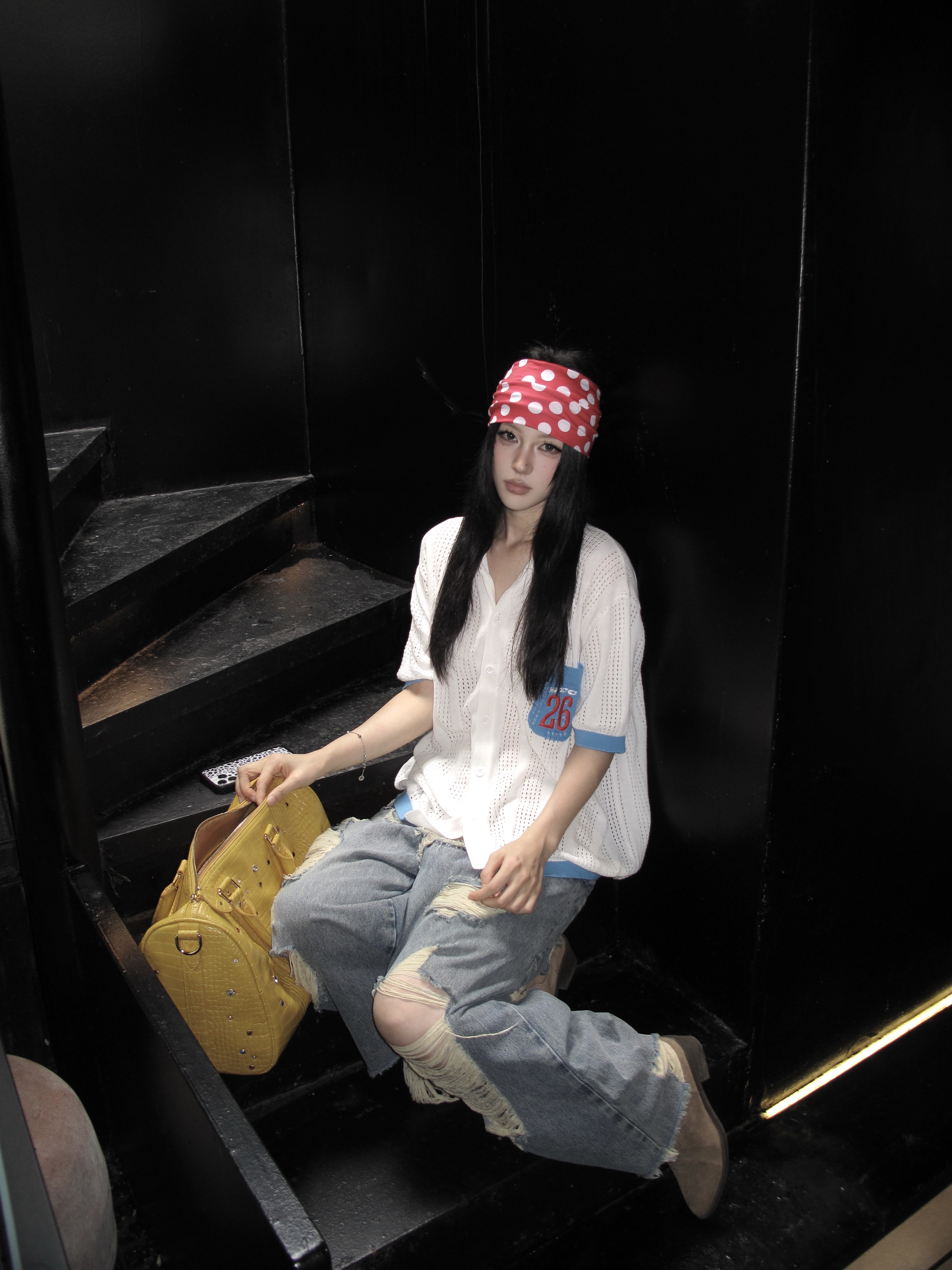 STEEPC Uni*Half Cardigan 착용 스타일 - 6
