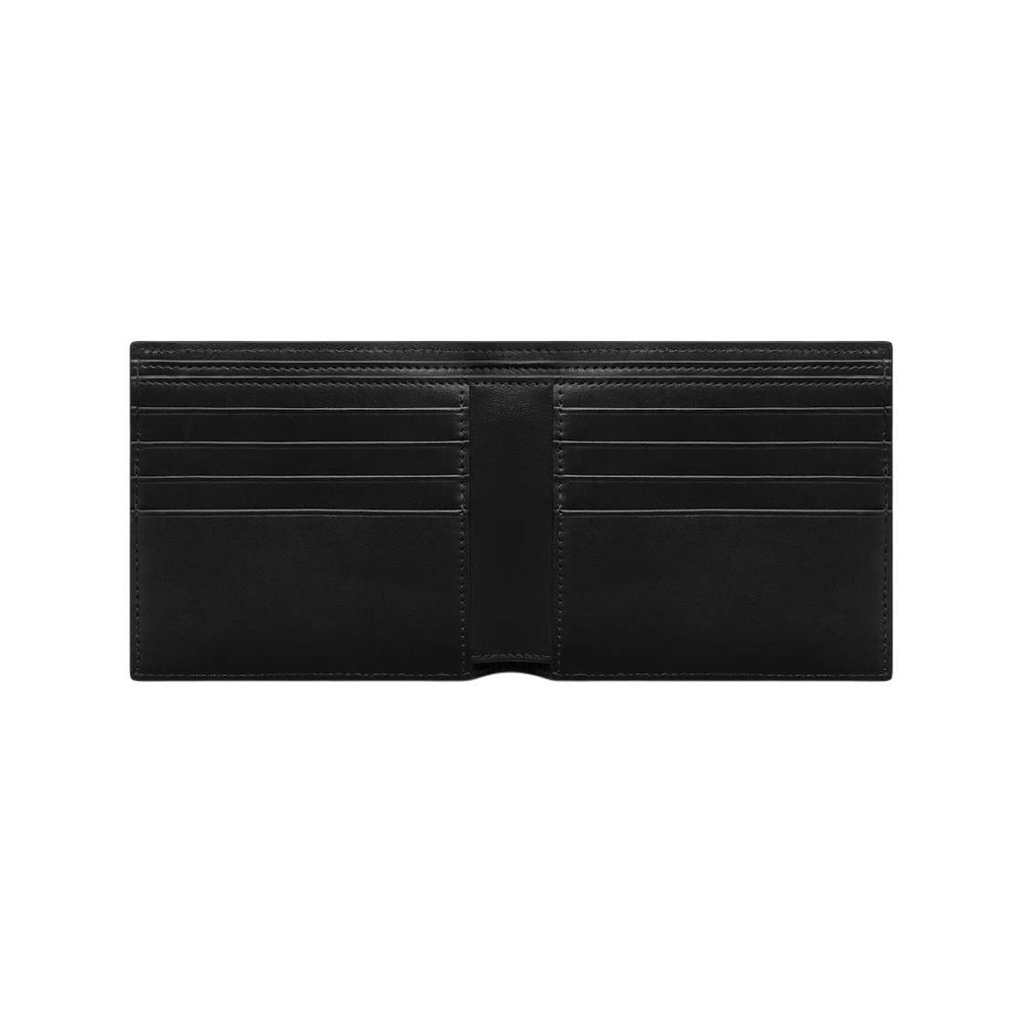 셀린느 바이폴드 카드 홀더 스무스 램스킨 블랙 울트라 블루(Celine Bi-Fold Card Holder in Smooth Lambskin Black Ultra Blue) - 2