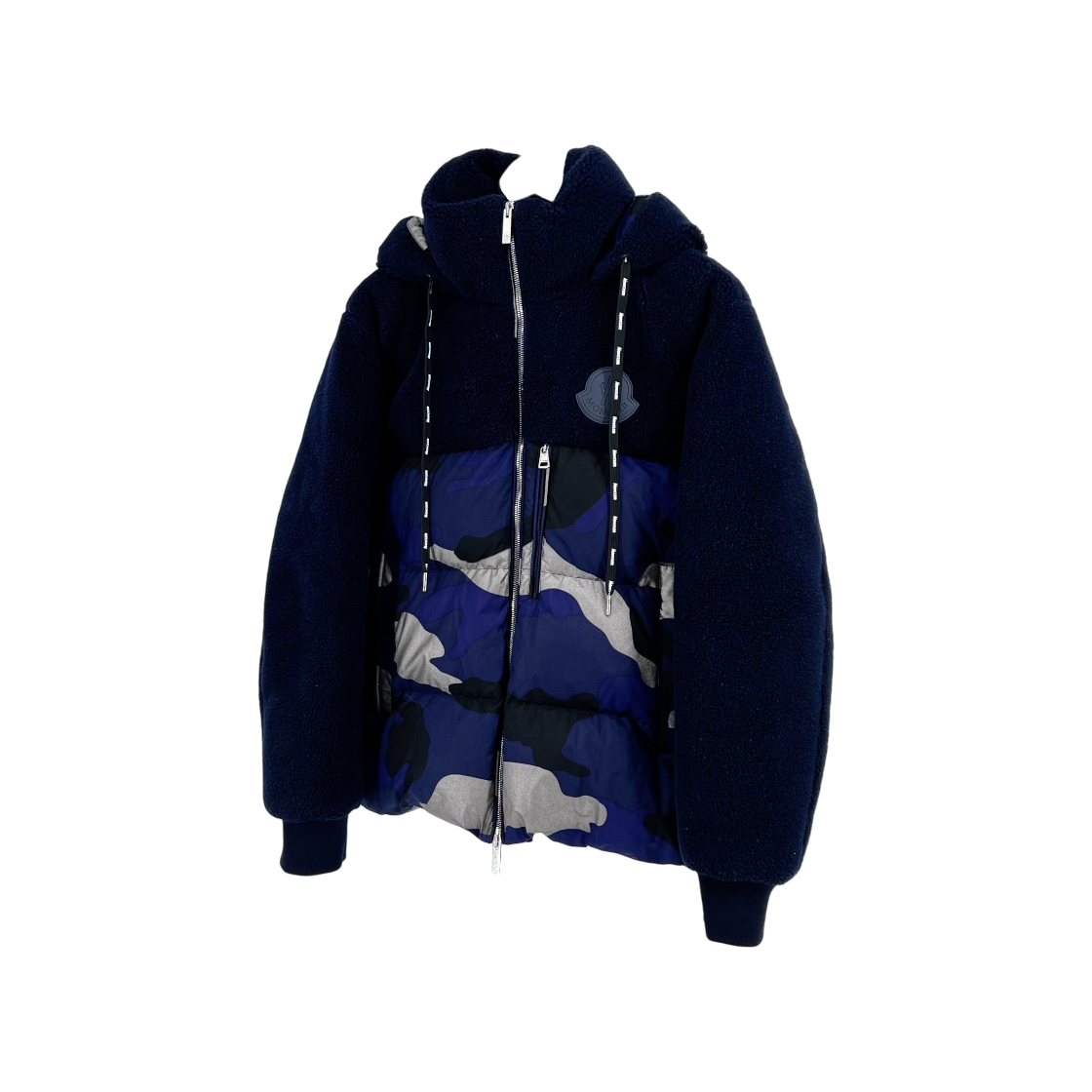 IT3B88NKGN64 Moncler Big Logo Padded Fleece Jacket