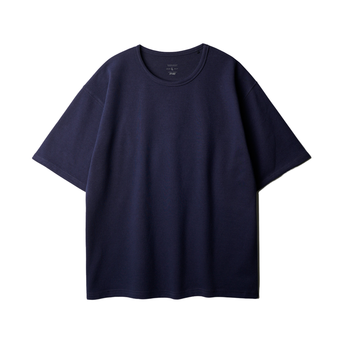페플 더블코튼 하프 U넥 반팔 네이비 KHST1529(FP142 Double Cotton U Neck Short Sleeve Navy KHST1529)