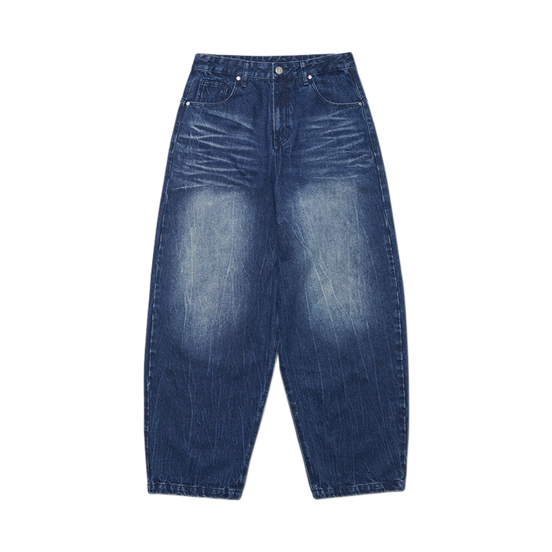 NMWF52DP05WBL NOMANUAL Washed Jumbo Denim Pants Washed Blue