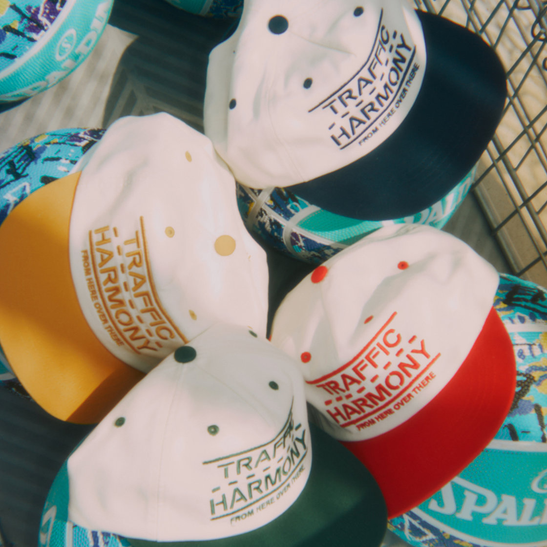 트래픽하모니 트래픽 라인 로고 트러커햇 아이보리&엘로우(Traffic Harmony Traffic Lane Logo Trucker Hat Ivory & Yellow) - 3