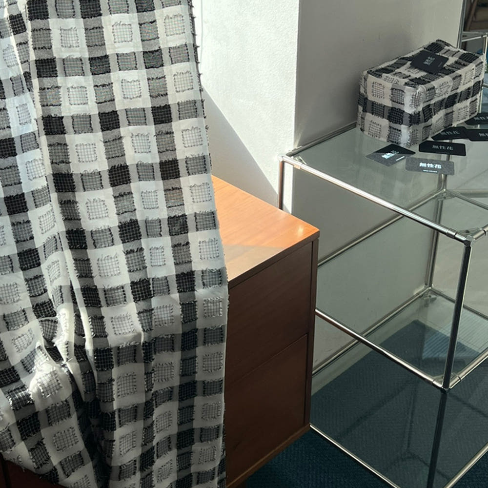 무성화 beggar 미드센츄리 모던 체크 커튼 135x230cm(MUSEONGHWA Beggar Mid-Century Modern Check Curtain 135x230cm) - 3