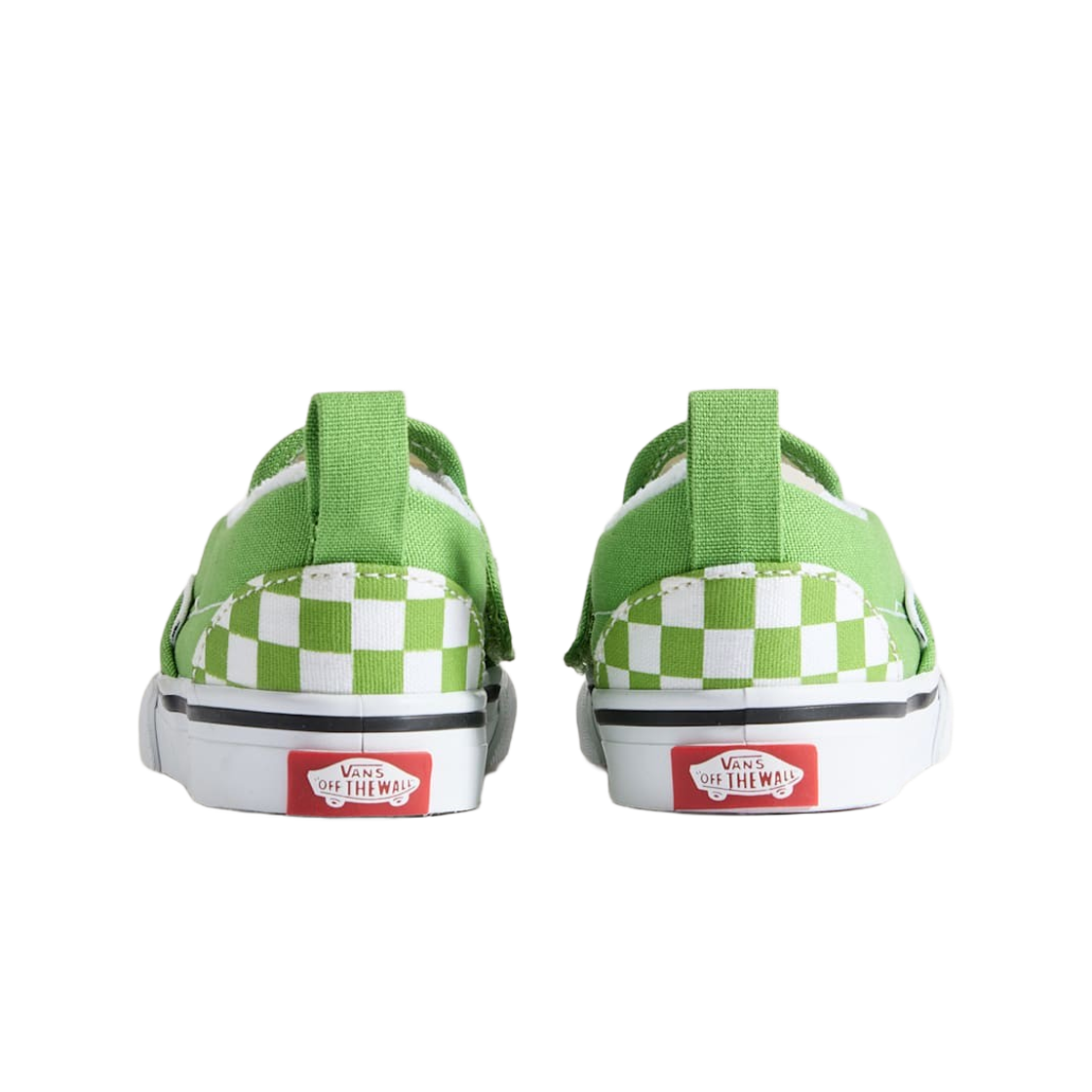 (TD) 반스 슬립온 벨크로 컬러 띠어리 체커보드 그린((TD) Vans Slip-On Velcro Color Theory Checkerboard Green) - 2