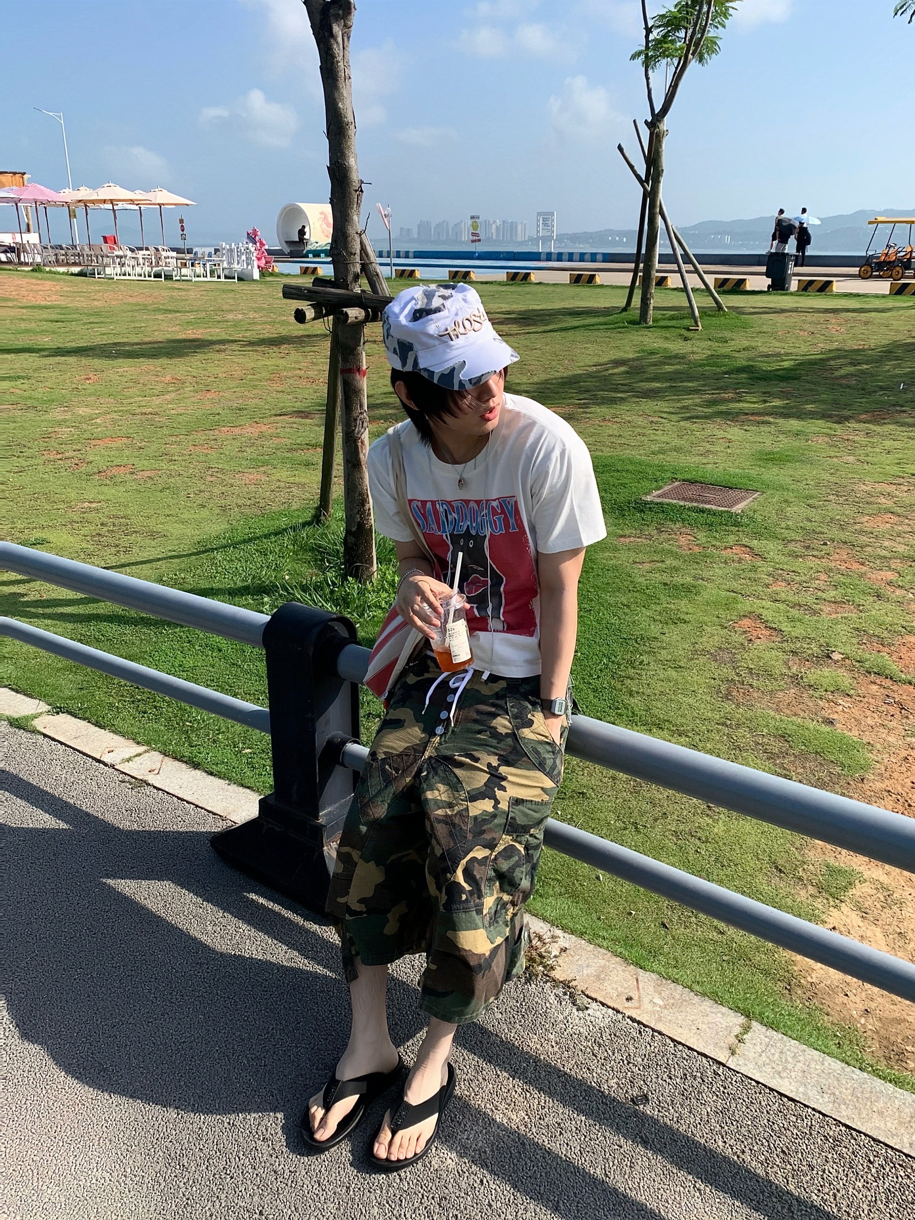 STEEPC Tuesday*Camouflage Bermuda Pants 착용 스타일 - 1