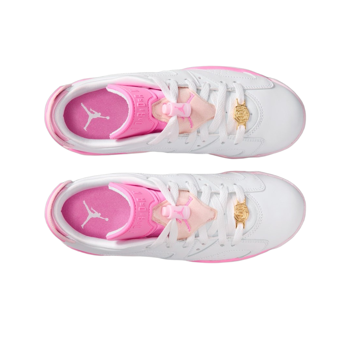 (GS) 조던 에어 6 레트로 로우 화이트 핑크 폼((GS) Jordan Air 6 Retro Low White Pink Foam) - 2