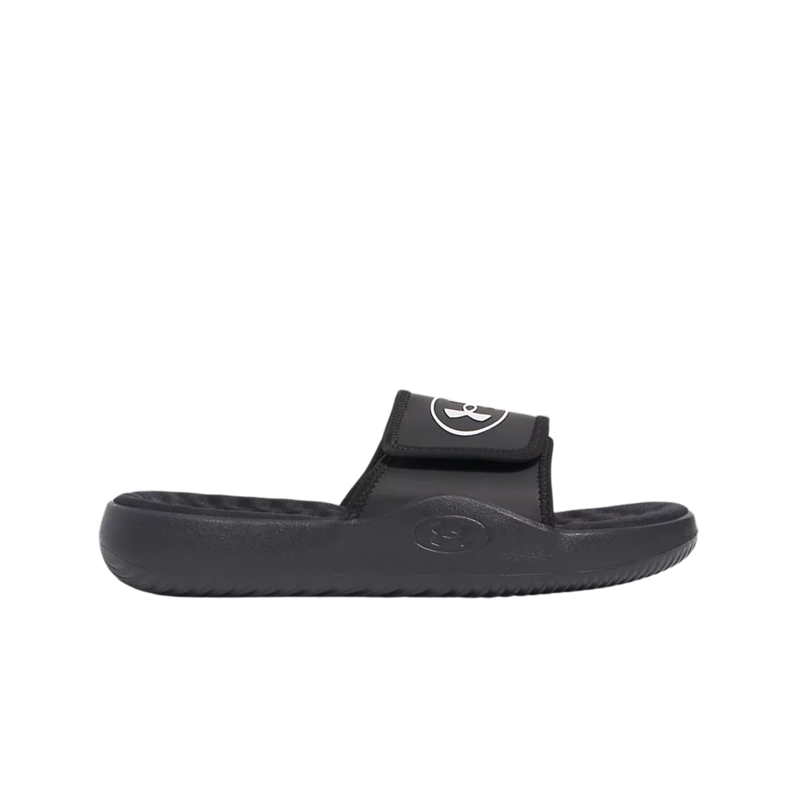 6000337-001 Under Armour UA Ignite Pro 8 Slides Black Galaxy Black White