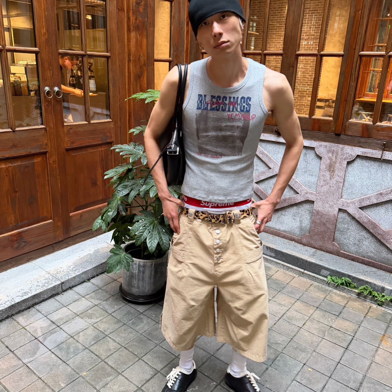 STEEPC Thursday*Long Bermuda Work Pants, Supreme Hanes Boxer Briefs Black (4 Pack) 착용 스타일 - 6