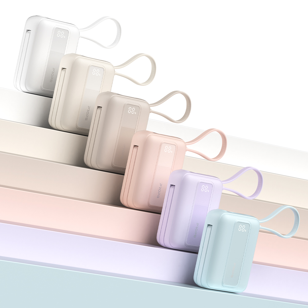 30W PPS 초고속 충전 10000mAh 기내반입 미니 일체형 휴대용 보조배터리(6컬러)(PROPS 30W PPS Fast Charging 10000mAh Airline-Approved Mini Built-in Cable Portable Power Bank(6colors)) - 2