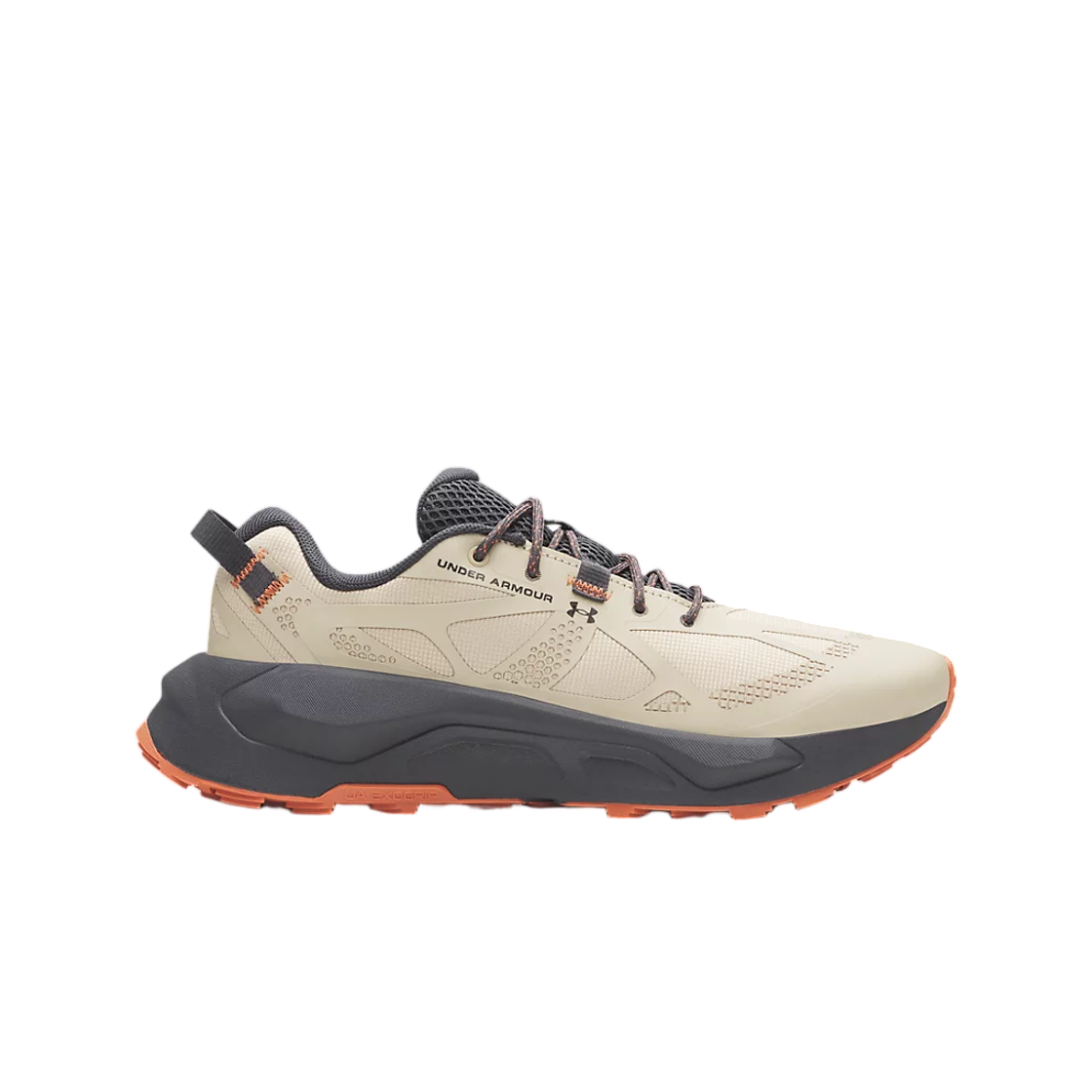 6010413-299 Under Armour UA Charged Bandit Trail 4 Trail Running Shoes City Khaki Anthracite Orange Oxide Brown