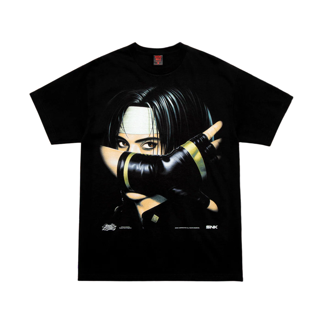 긱스 룰 x 더 킹 오브 파이터즈 '95 실크스크린 프린팅 티셔츠 블랙(Geeks Rule x The King of Fighters '95 Silkscreen Printing T-Shirt Black)