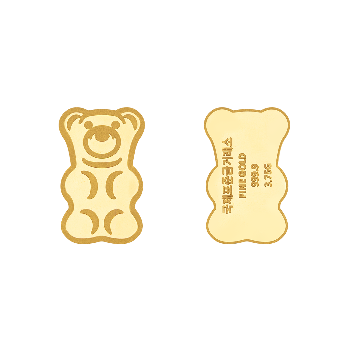 국제표준금거래소 곰돌이 골드바 3.75g(International Standard Gold -Teddy Bear Gold Bar 3.75g) - 3