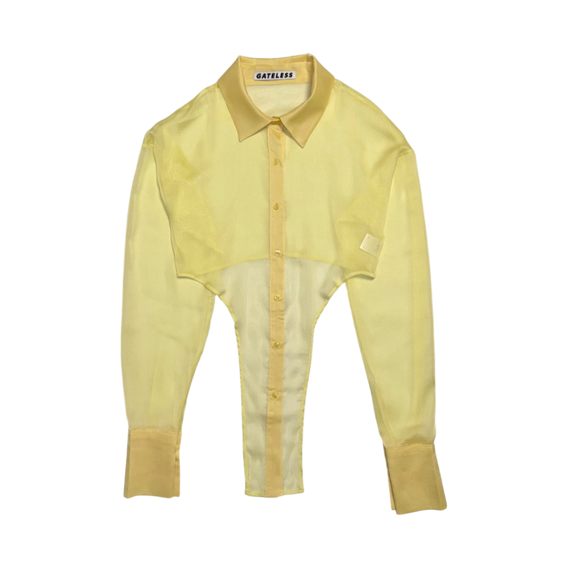 게이트리스 씨스루 바디 셔츠-옐로우(Gateless See-through Body Shirt-Yellow)