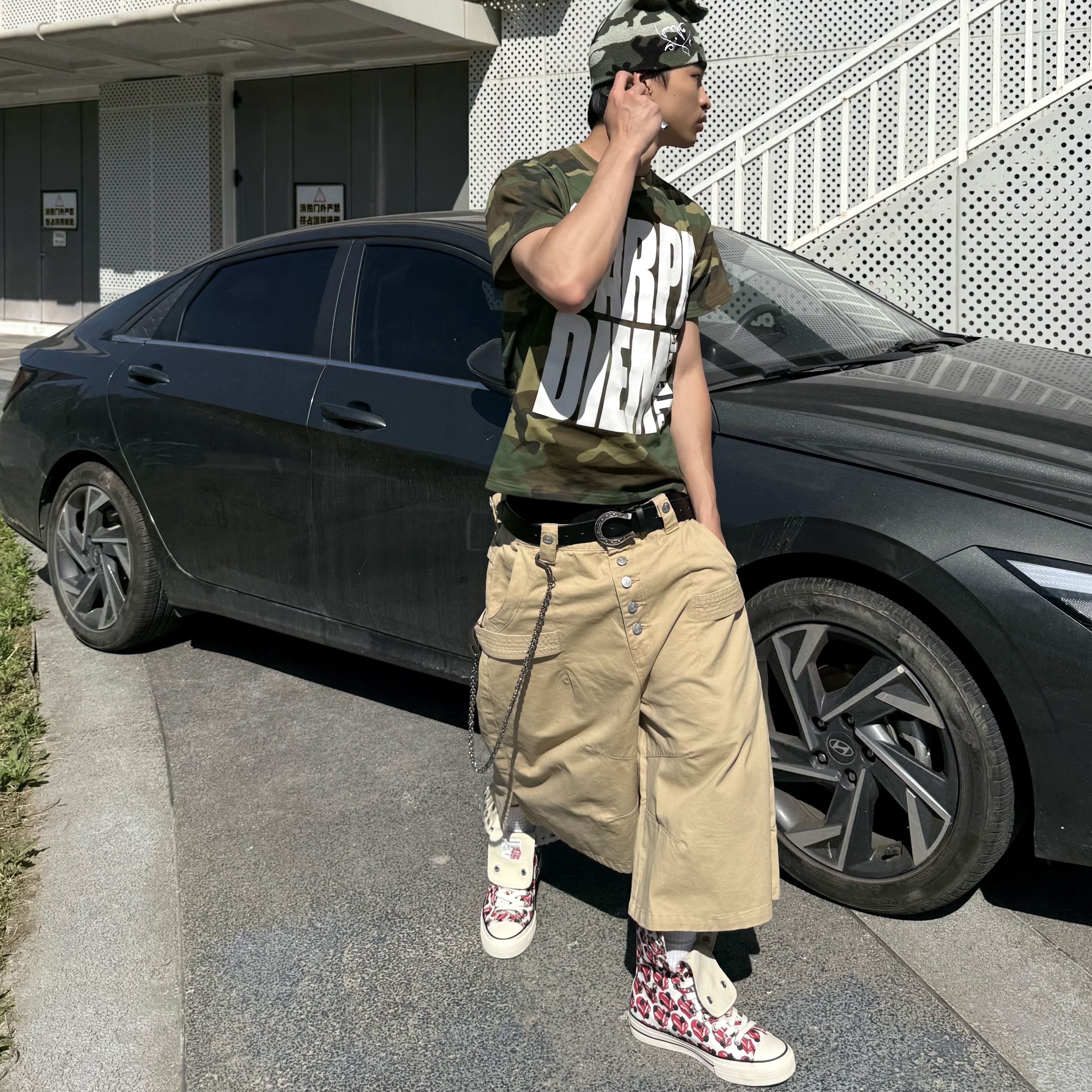 STEEPC Thursday*Long Bermuda Work Pants 착용 스타일 - 1