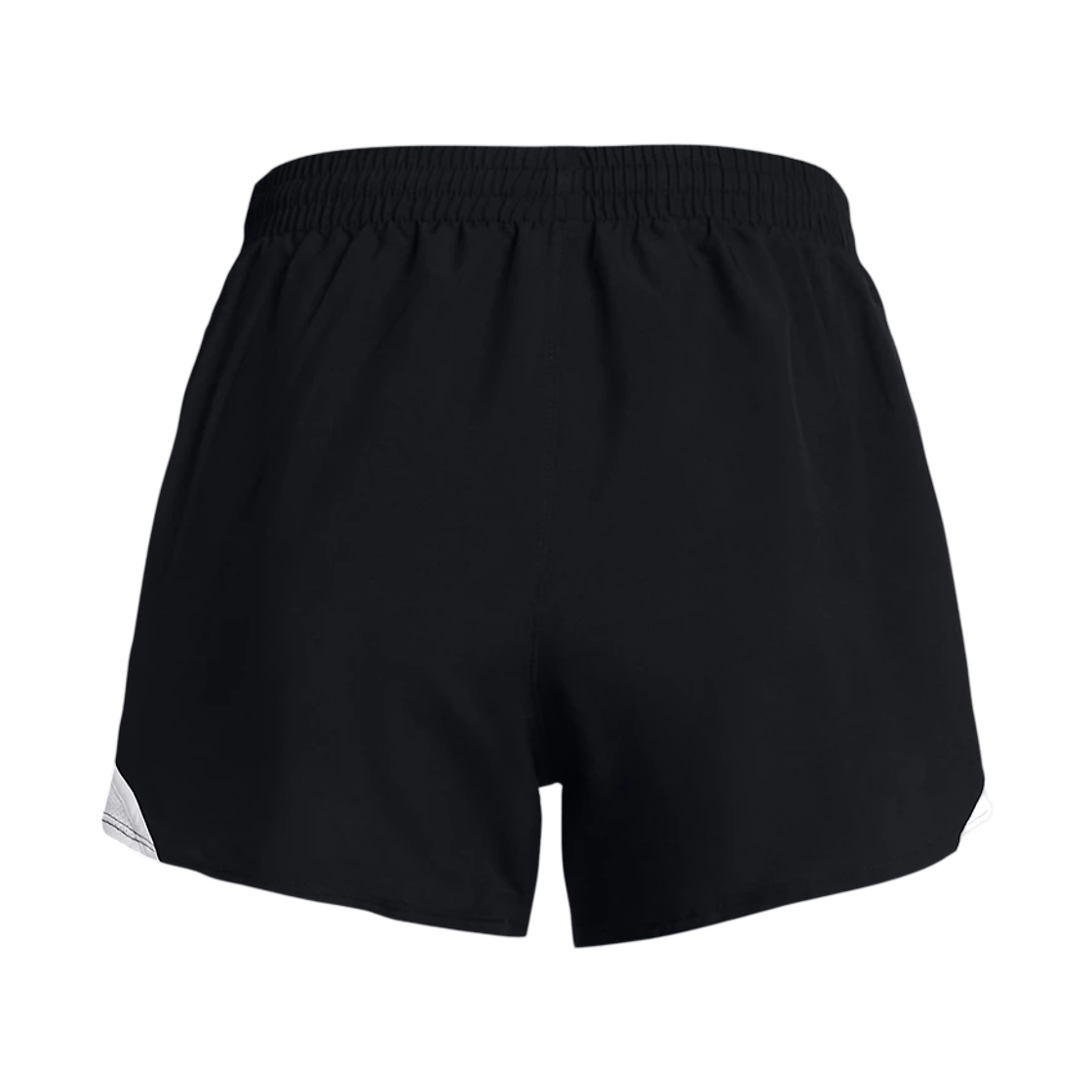 (W) 언더아머 UA 플라이 바이 3인치 쇼츠 블랙 화이트 리플렉티브((W) Under Armour UA Fly-By 3 Inch Shorts Black White Reflective) - 2