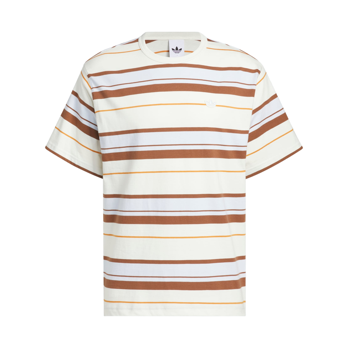 KX1267 Adidas Stripes Crewneck T-Shirt Off White - KR Sizing