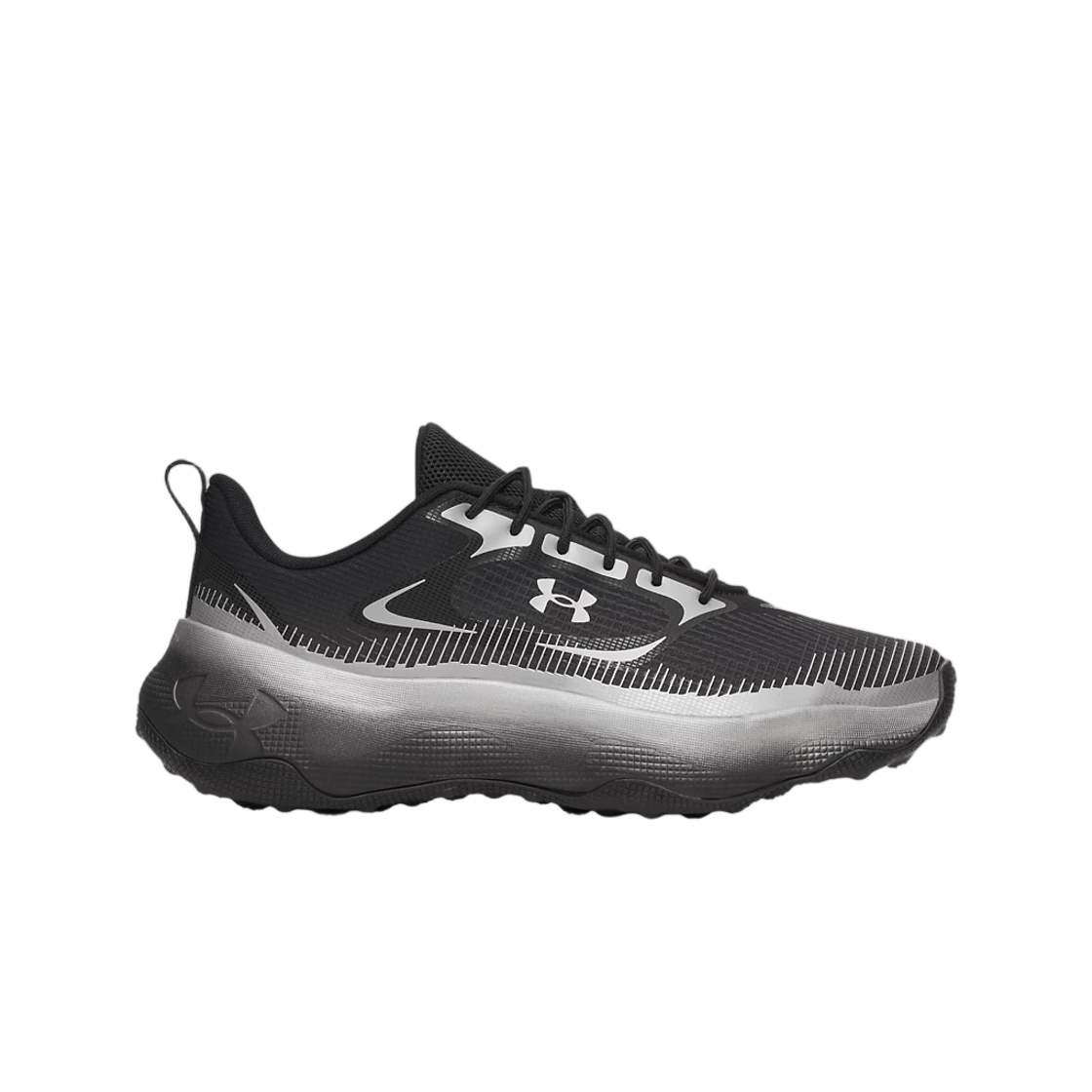6011642-006 Under Armour UA Pulse Sportstyle Shoes Black Anthracite Metallic Silver