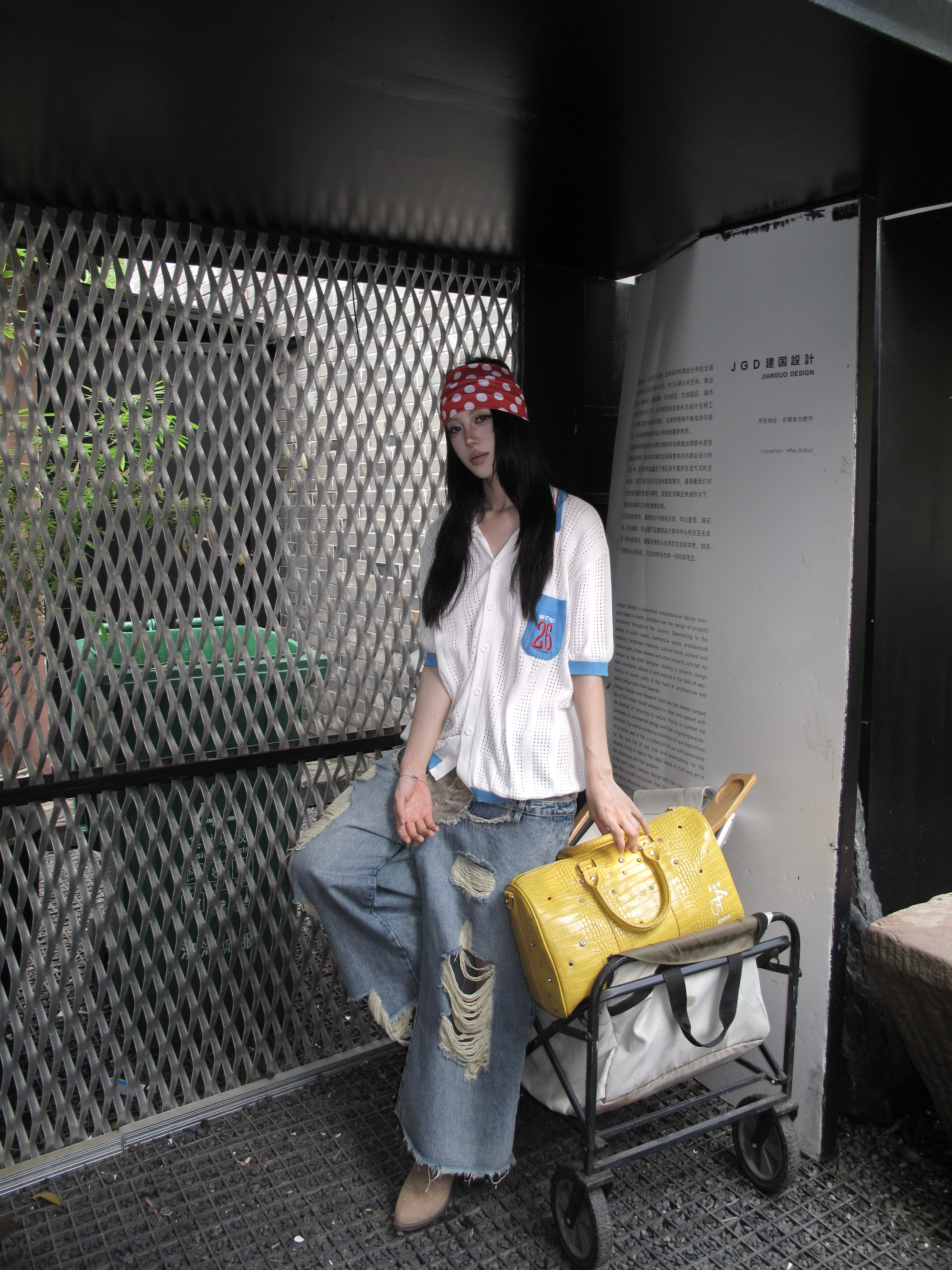 STEEPC Uni*Half Cardigan 착용 스타일 - 3