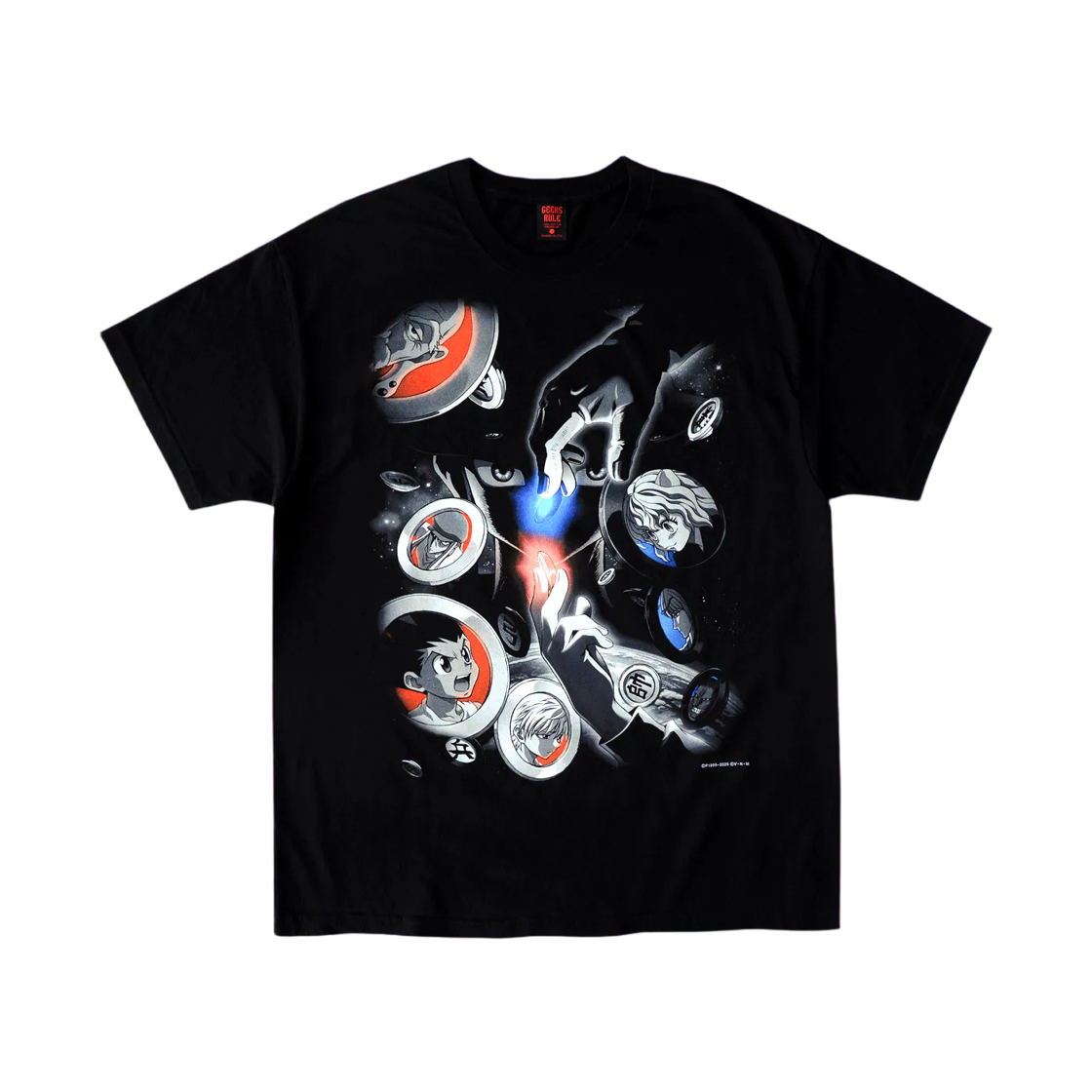 긱스 룰 x 헌터x헌터 실크스크린 프린팅 티셔츠 키메라 안트 편 블랙(Geeks Rule x Hunter x Hunter Silkscreen Printing T-Shirt Chimera Ant Arc Black)