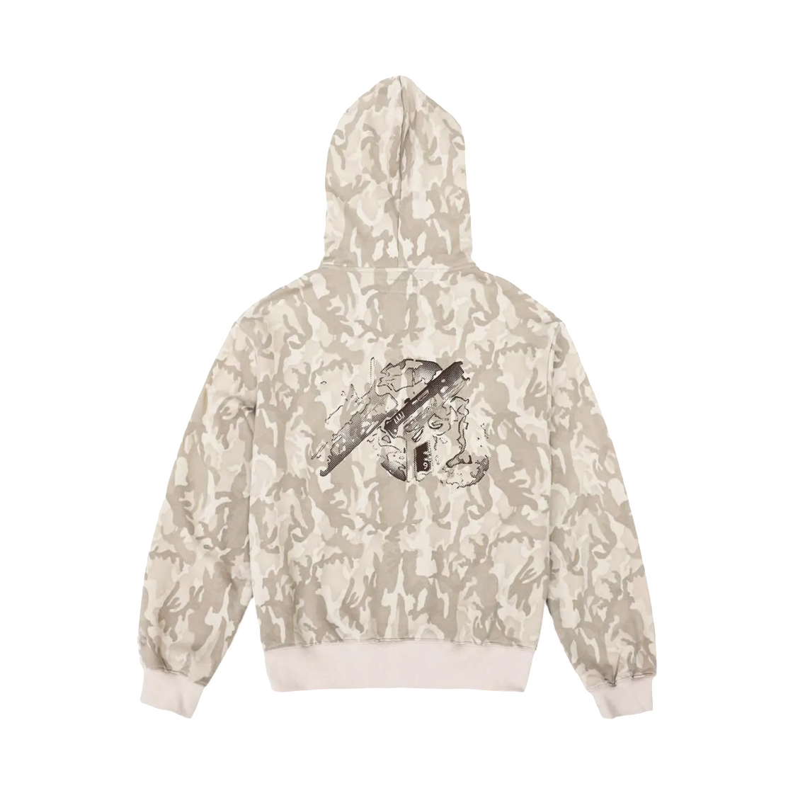 999휴머니티 x 배틀그라운드 모바일 9un 9un 9un 후드 집업 카모 베이지(999Humanity x PUBGM 9un 9un 9un Hooded Zip Up Camo Beige) - 2