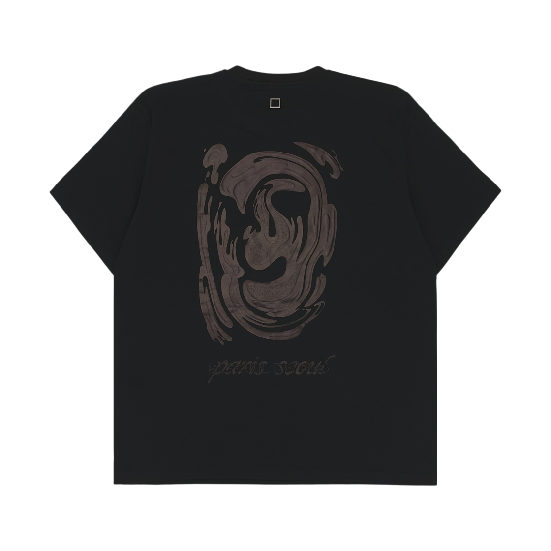 W243TS04708B Wooyoungmi Metallic Graphic T-Shirt Black - 24FW
