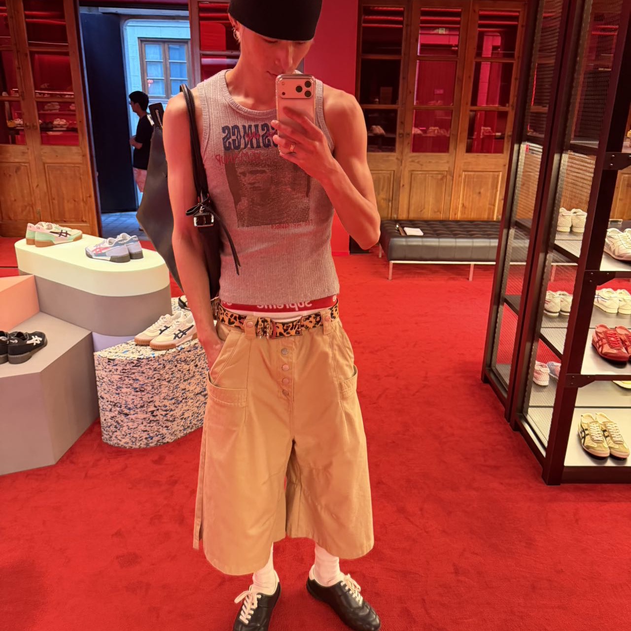 STEEPC Thursday*Long Bermuda Work Pants, Supreme Hanes Boxer Briefs Black (4 Pack) 착용 스타일 - 5