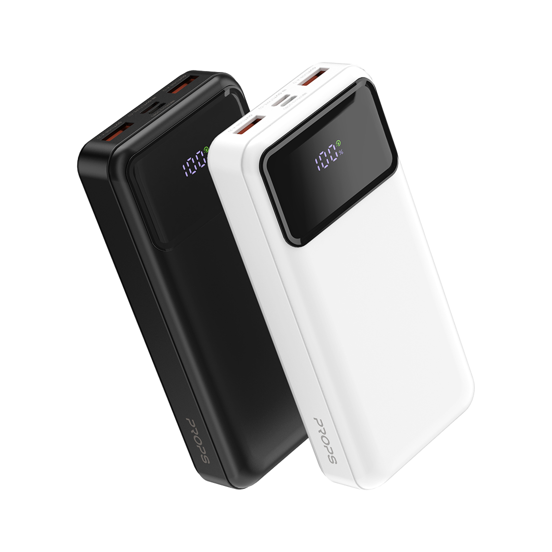 PFB100 PROPS 22.5W PD Fast Charging 20000mAh LED Digital Display High-Capacity Power Bank (2 Colors)