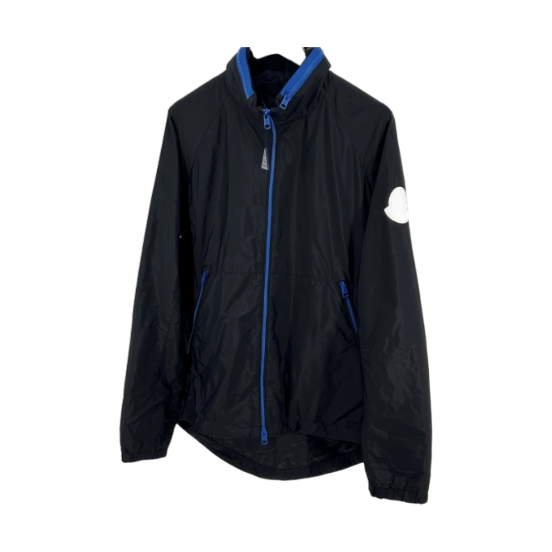 IT5UWCA2NGDN Moncler Big Logo Windbreaker Jacket Black