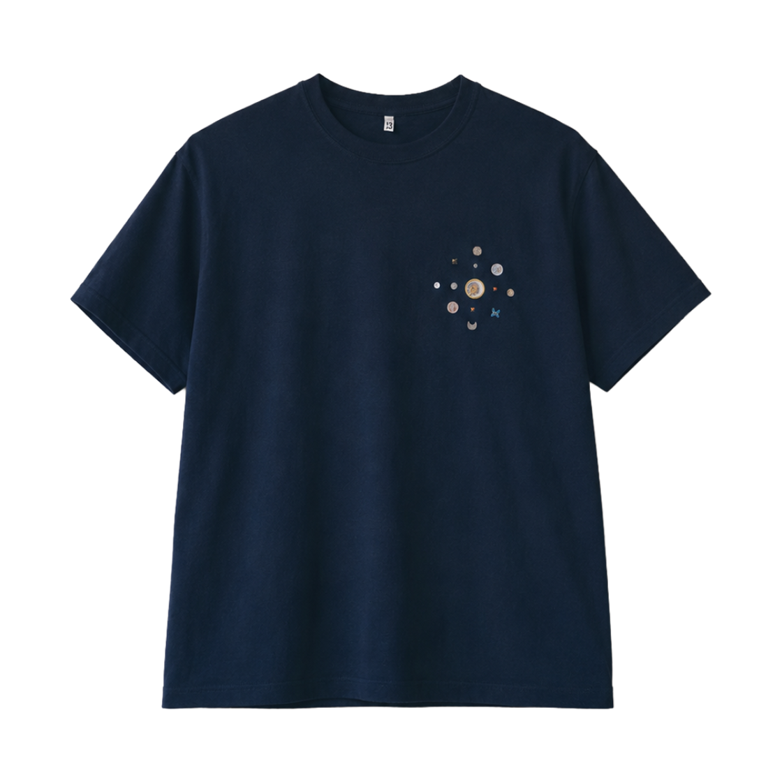 코키 비디드 티셔츠 블랙 - 26FW(Khoki Beaded T-Shirt Black - 26FW)