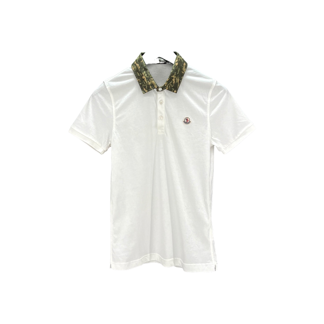 ITWP5DRQRW5G Moncler Camo Collar Short Sleeve T-Shirt