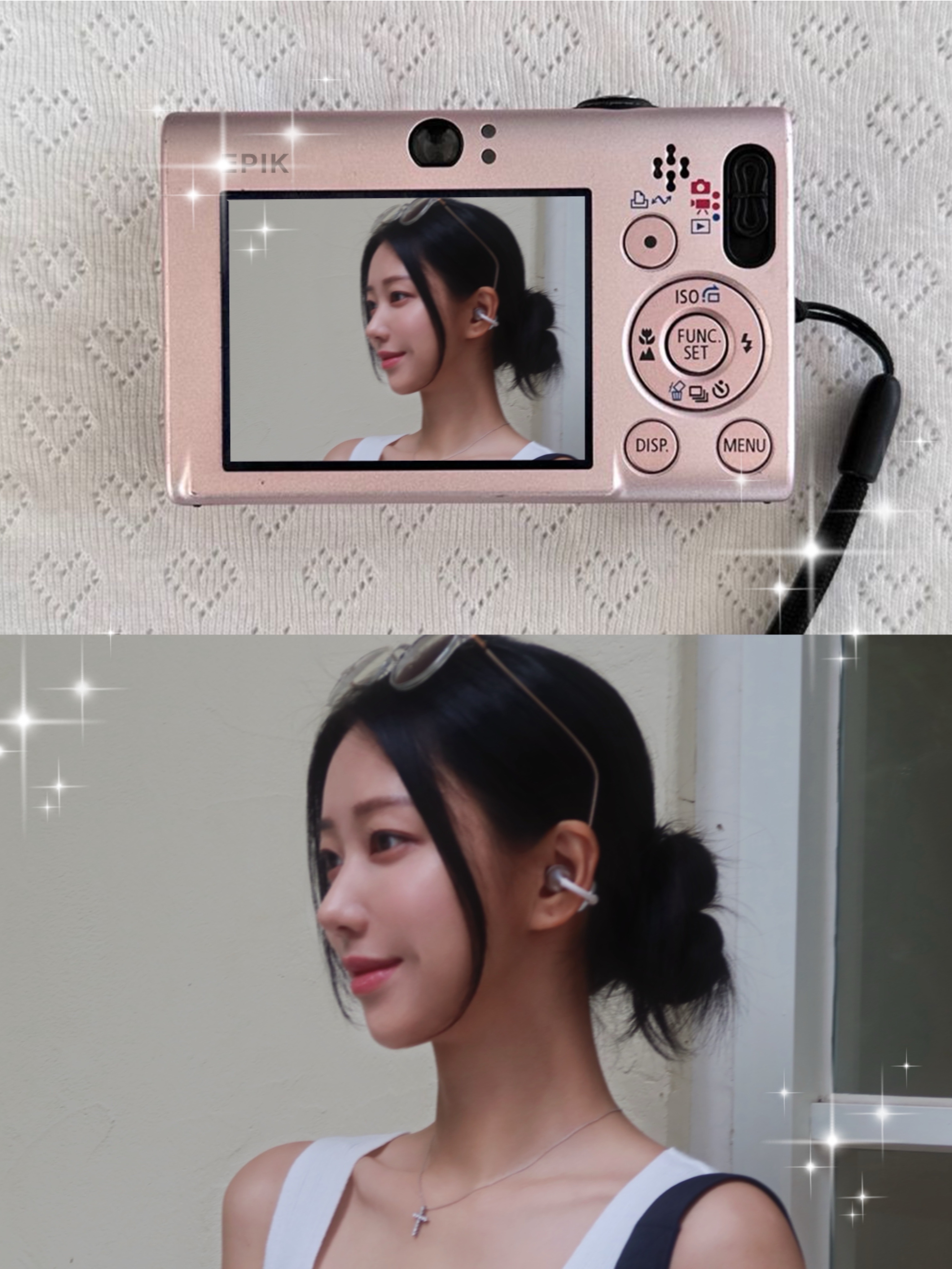 Edifier Comfo Bass Open-Ear Bluetooth Earbuds - Silver 착용 스타일 - 6
